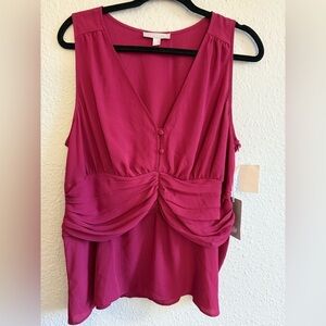 Chelsea28 Fuchsia Sleeveless Top Size XL
